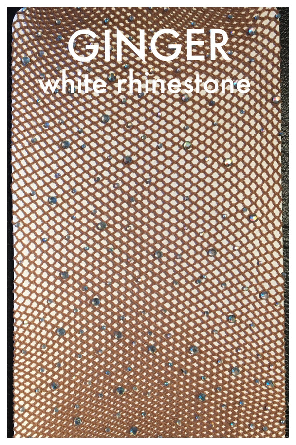 Rhinestone Fishnets Plus Size